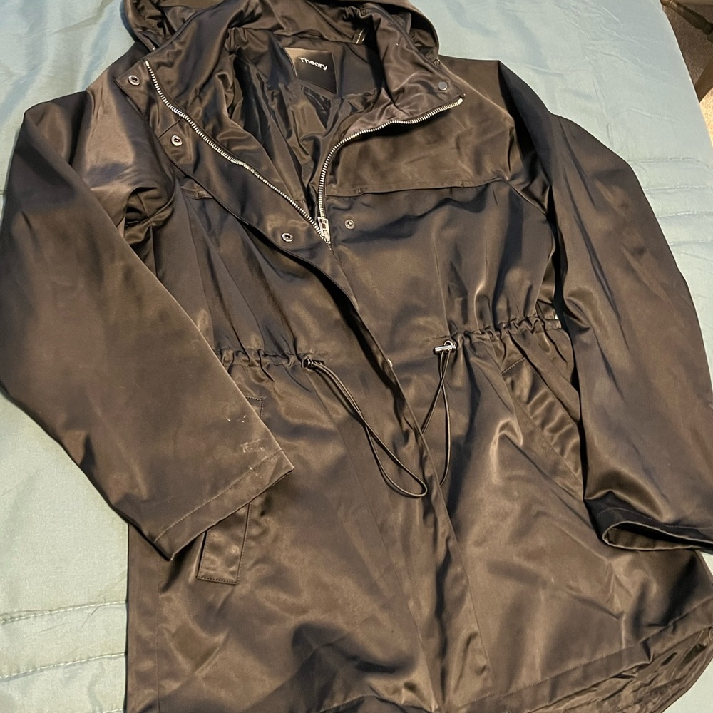 Theory Addison Luxe Sheen Anorak Jacket